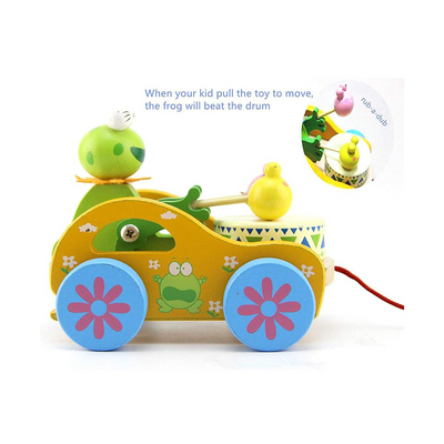 The Clever Clogs Pull along toy with Drums (1 Year+) : Development Toys For Little Ones In India