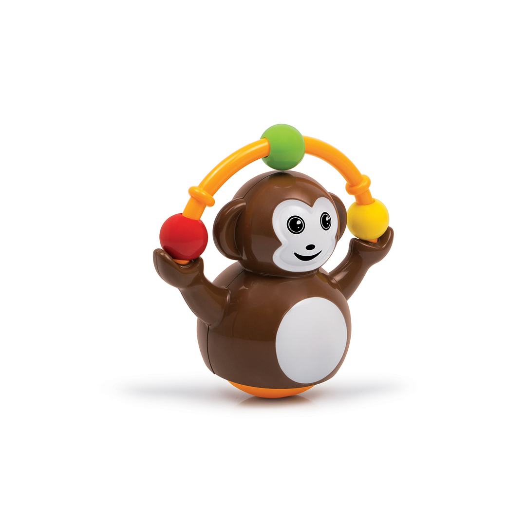 Funskool Giggles Push & Crawl Monkey Toy - Brown : Development Toy for Little Ones in India