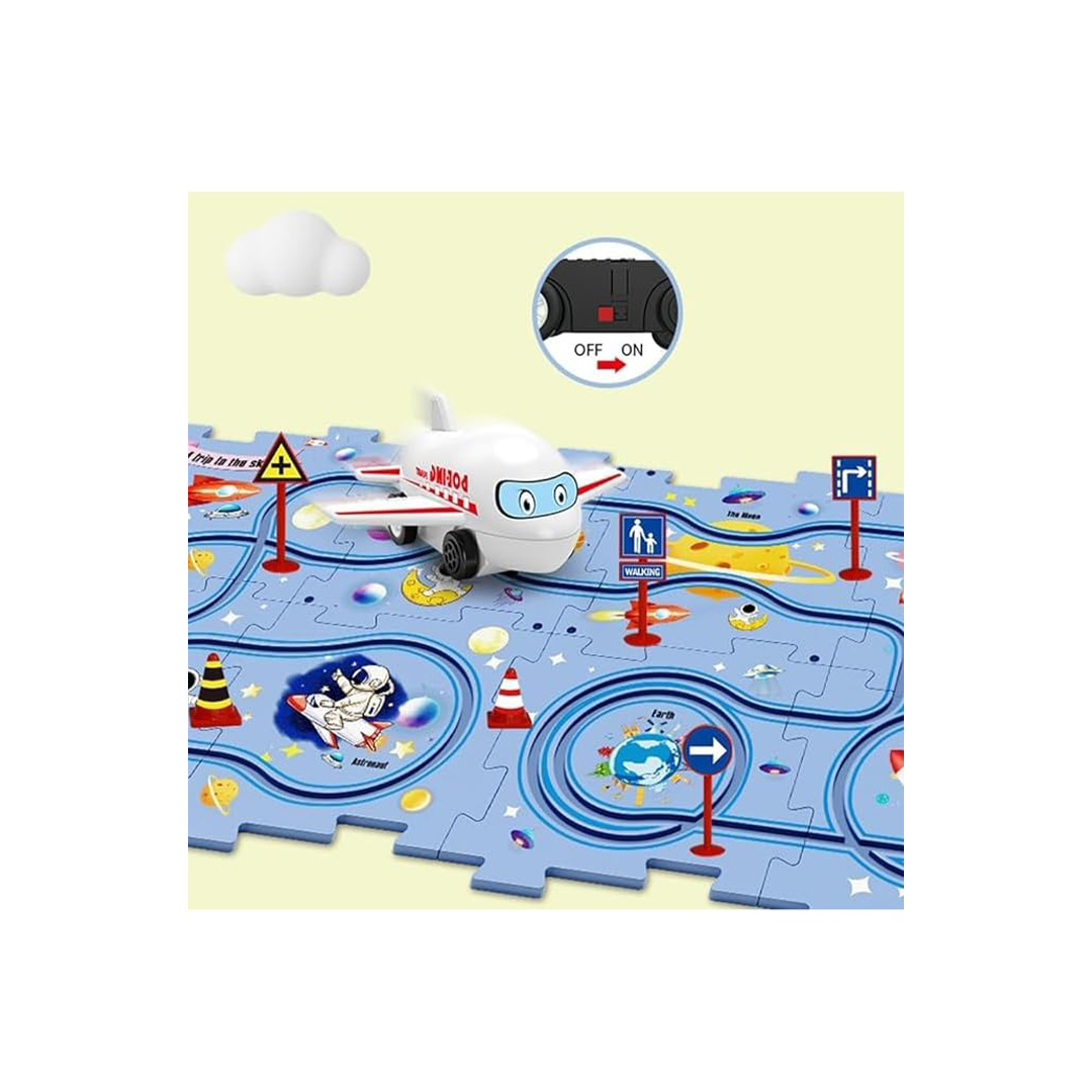 Puzzle Track Car Play Set For Kids