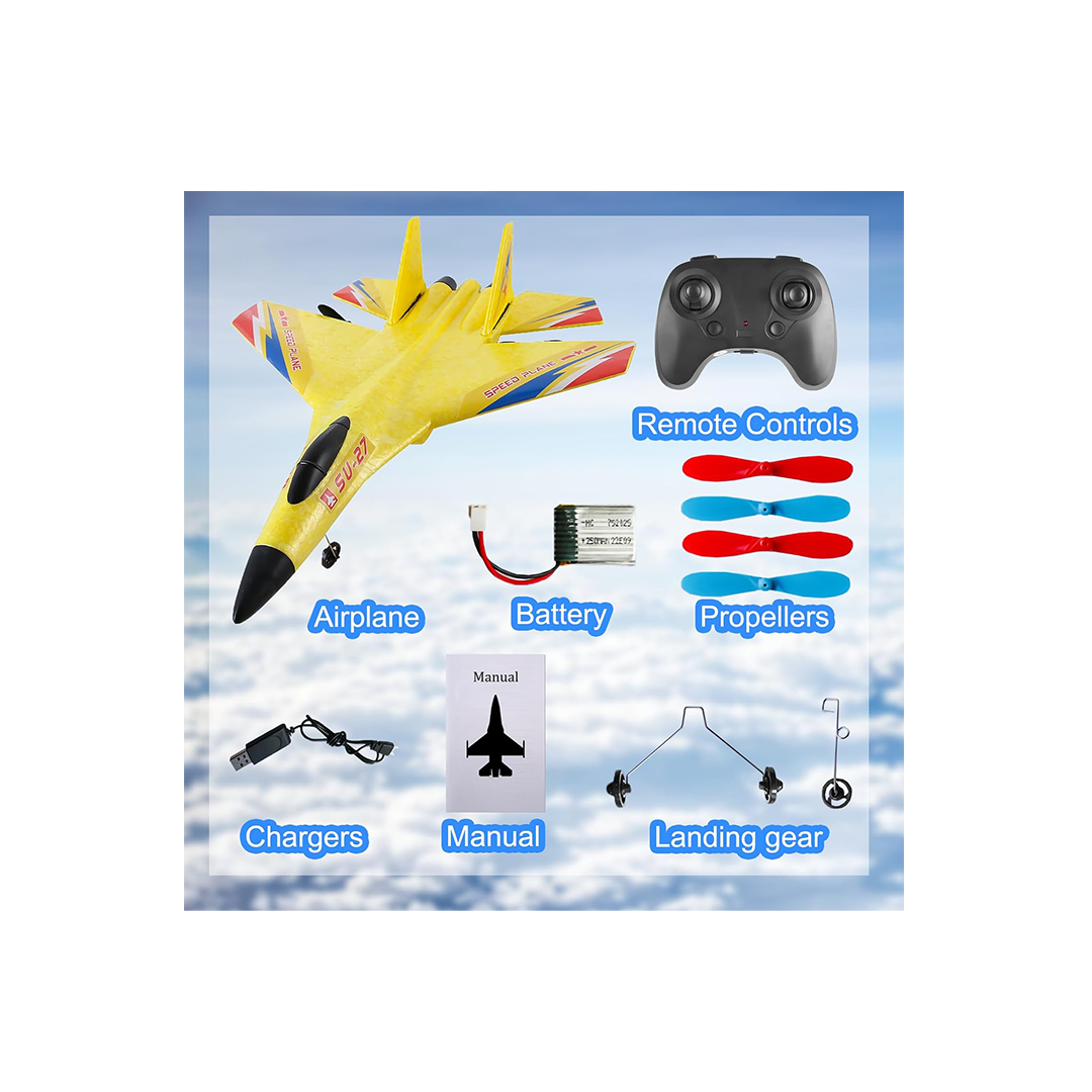 Baan Toys 2.4Ghz 6-AxisRC Airplane Gyro Remote Control Airplane  For Beginners Family Toys For Outdoor Activities (3 Years+) : Development Toys For Little Ones In India