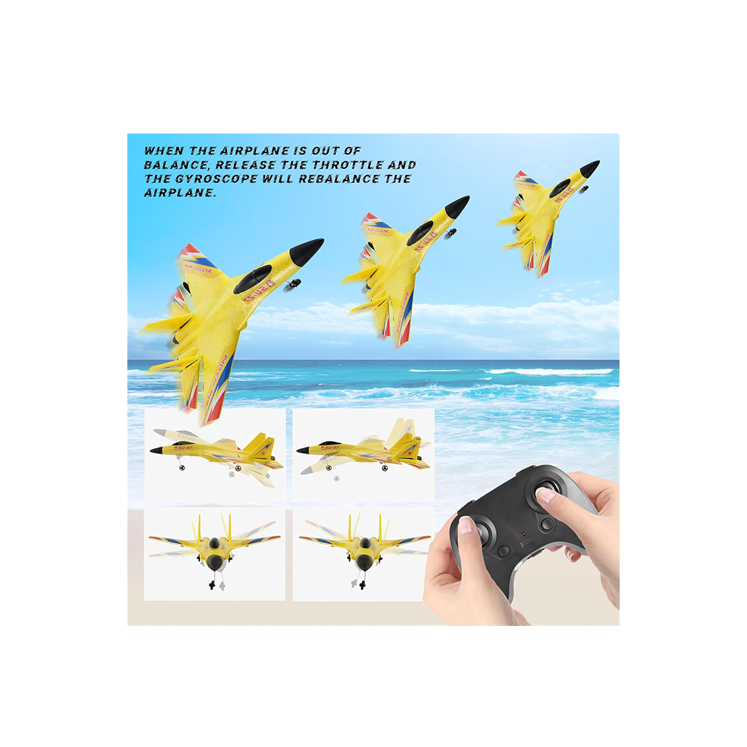 Baan Toys 2.4Ghz 6-AxisRC Airplane Gyro Remote Control Airplane  For Beginners Family Toys For Outdoor Activities (3 Years+) : Development Toys For Little Ones In India