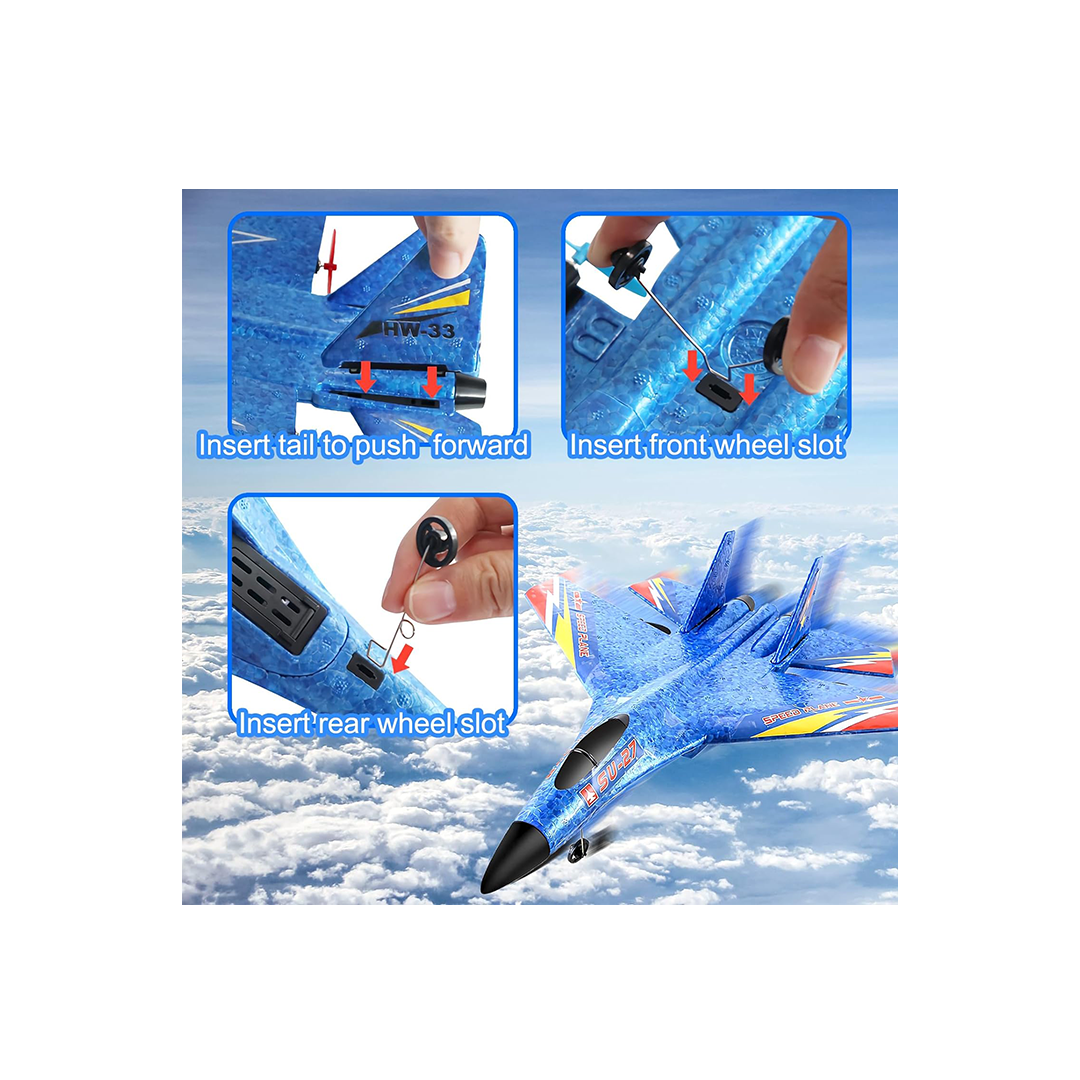 Baan Toys 2.4Ghz 6-AxisRC Airplane Gyro Remote Control Airplane  For Beginners Family Toys For Outdoor Activities (3 Years+) : Development Toys For Little Ones In India