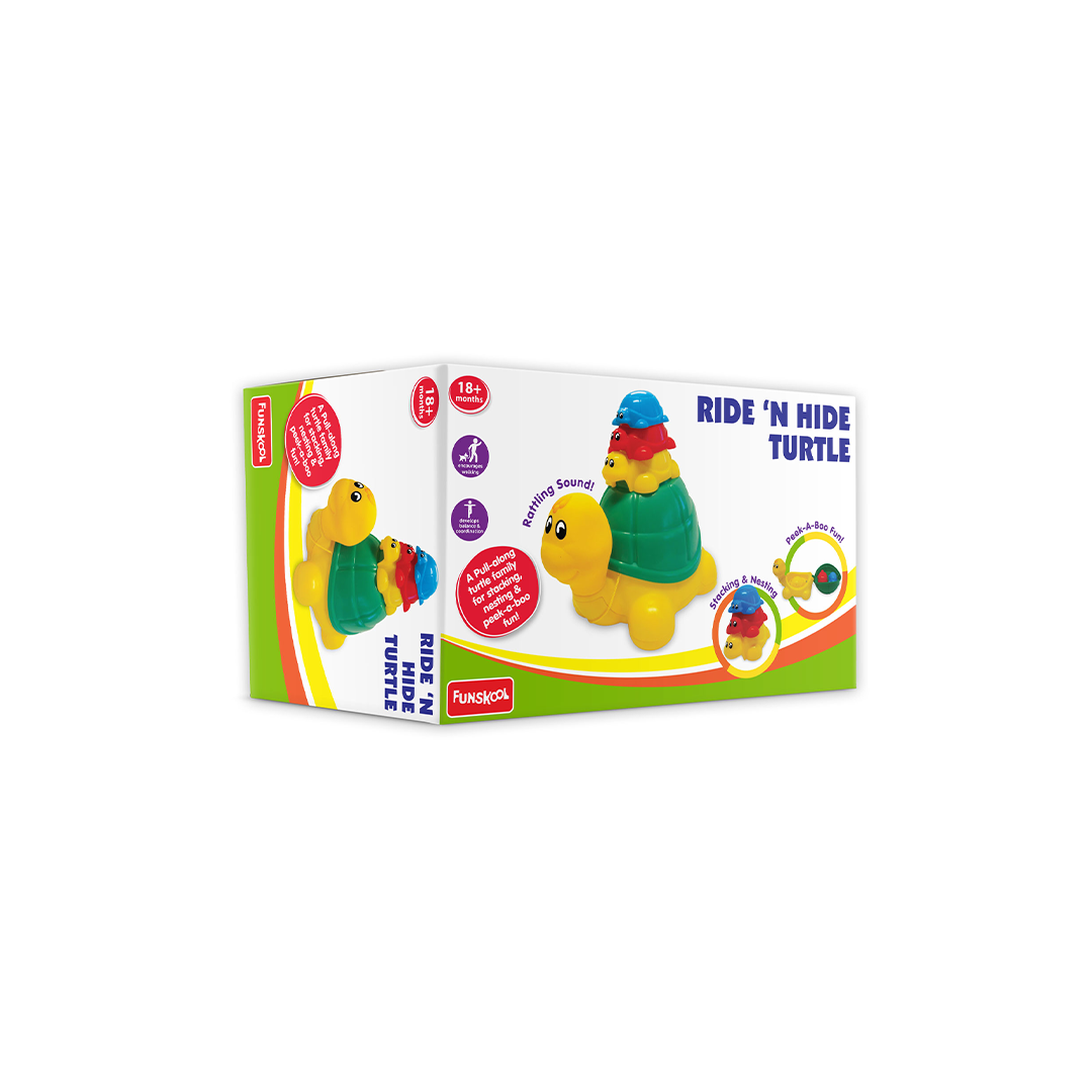 Funskool Giggles Ride N Hide Turtle : Development Toy for Little Ones in India