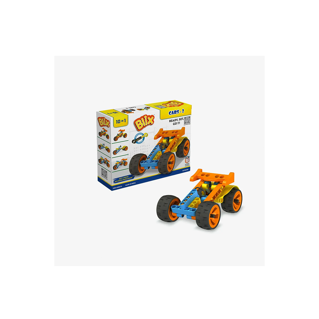 Blix Cars 2 - Robotics for Kids (5 Years+) : Developments Toys For Little Ones in India 