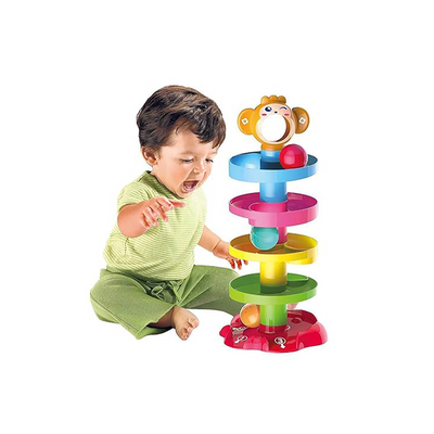 Baan Toys Roll Ball Monkey Shaped Set - Multicolor(2-5 Years): Developments Toys For Little Ones in India 