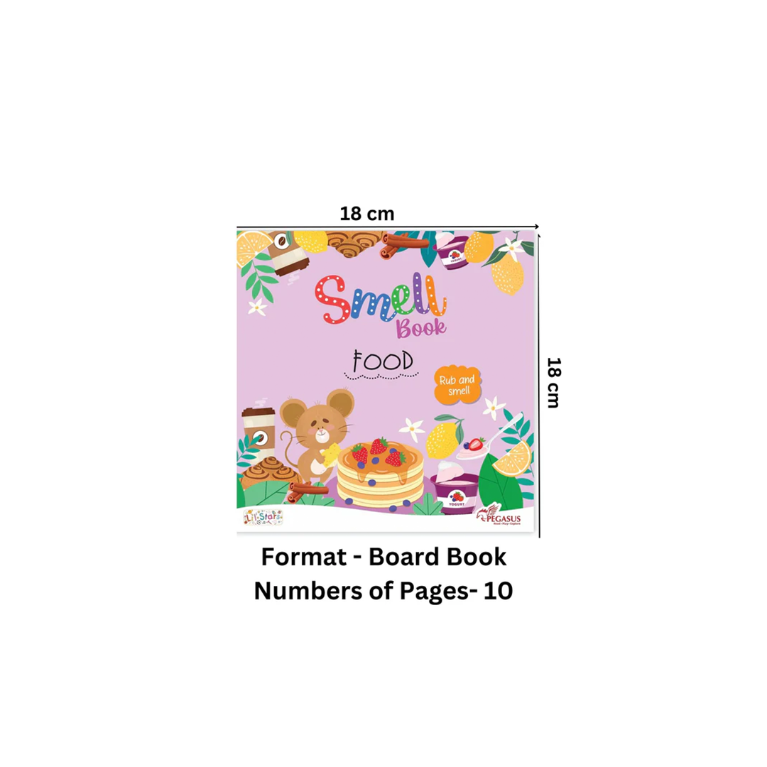 Pegasus Rub and Smell Board Book – Food (1 Year+) : Development Toys For Little Ones In India