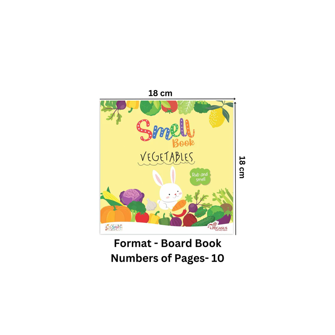 Pegasus Rub and Smell Board Book – Vegetables (1 Year+) : Development Toys For Little Ones In India