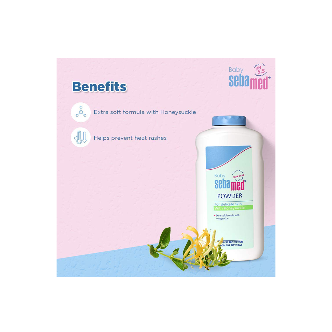 Sebamed Baby Powder With Honeysuckle