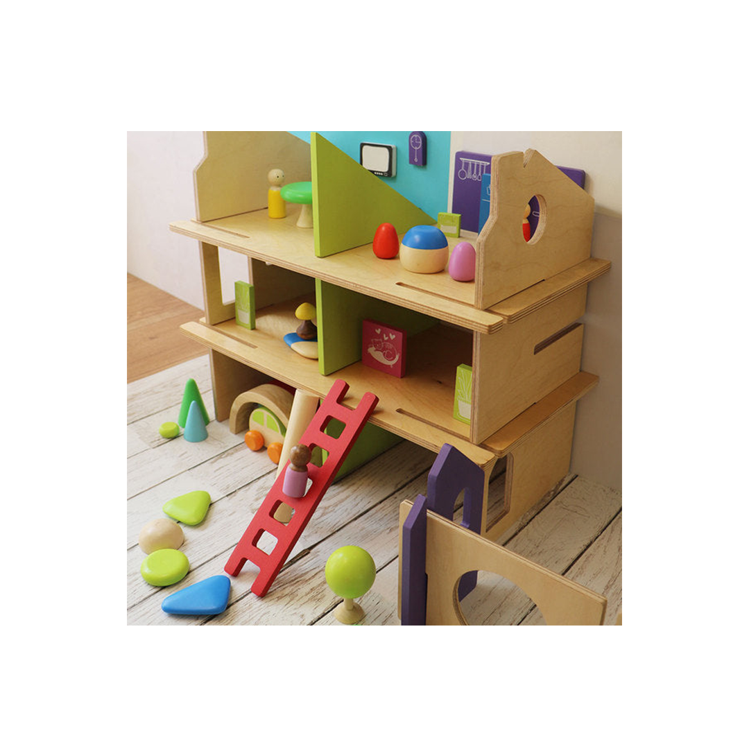 Shumee 24-Piece Wooden Pretend Play Set with Peg Dolls (3 Years+): Engaging Development Toy for Little Ones in India