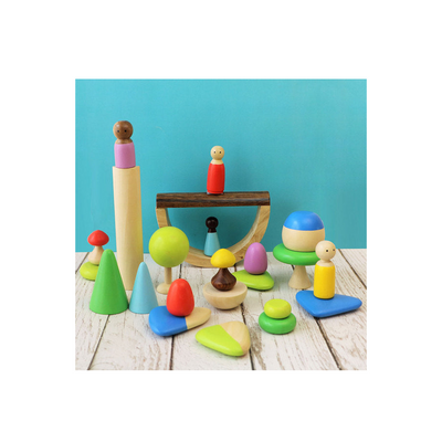 Shumee 24-Piece Wooden Pretend Play Set with Peg Dolls (3 Years+): Engaging Development Toy for Little Ones in India