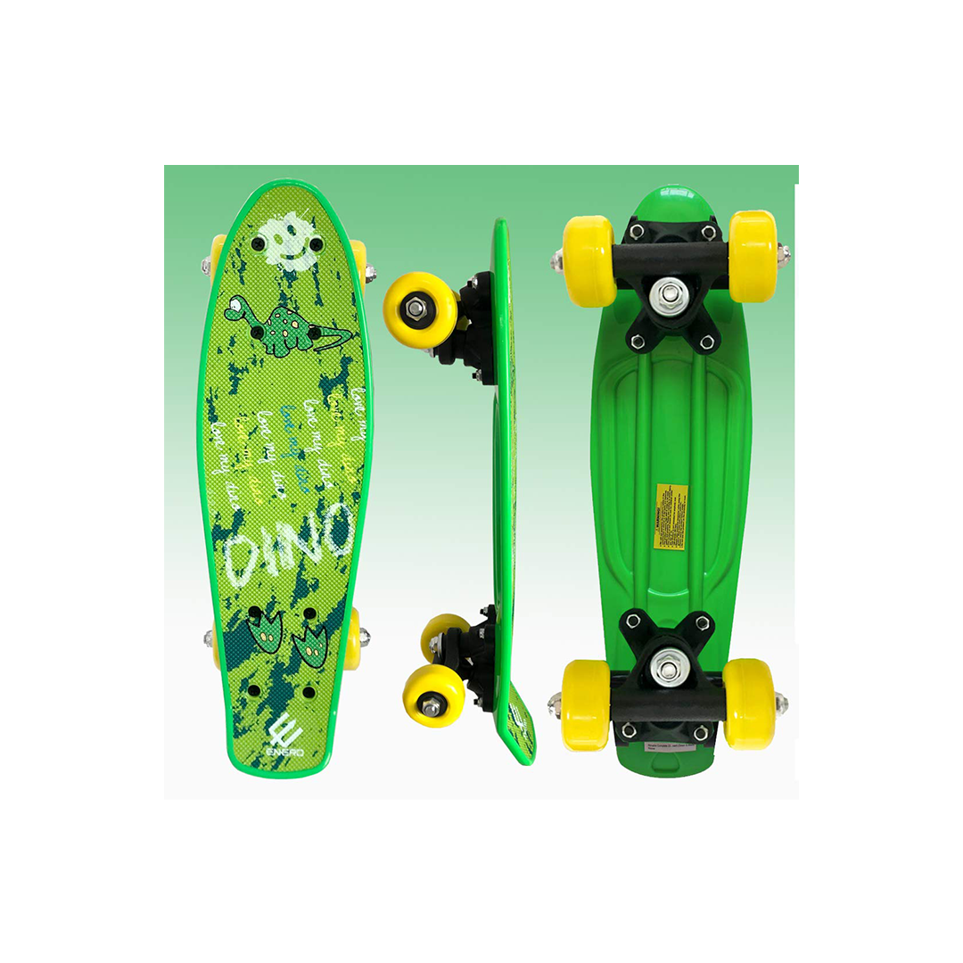 Baybee Plastic Skateboard with Colorful PU Wheels Complete Cruiser for Kids (3 Years+) : Developments Toys For Little Ones in India 