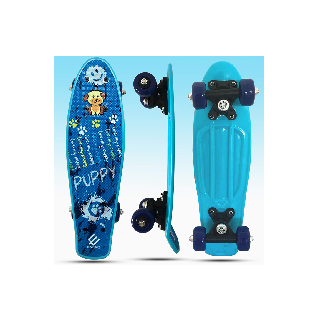 Baybee Plastic Skateboard with Colorful PU Wheels Complete Cruiser for Kids (3 Years+) : Developments Toys For Little Ones in India 