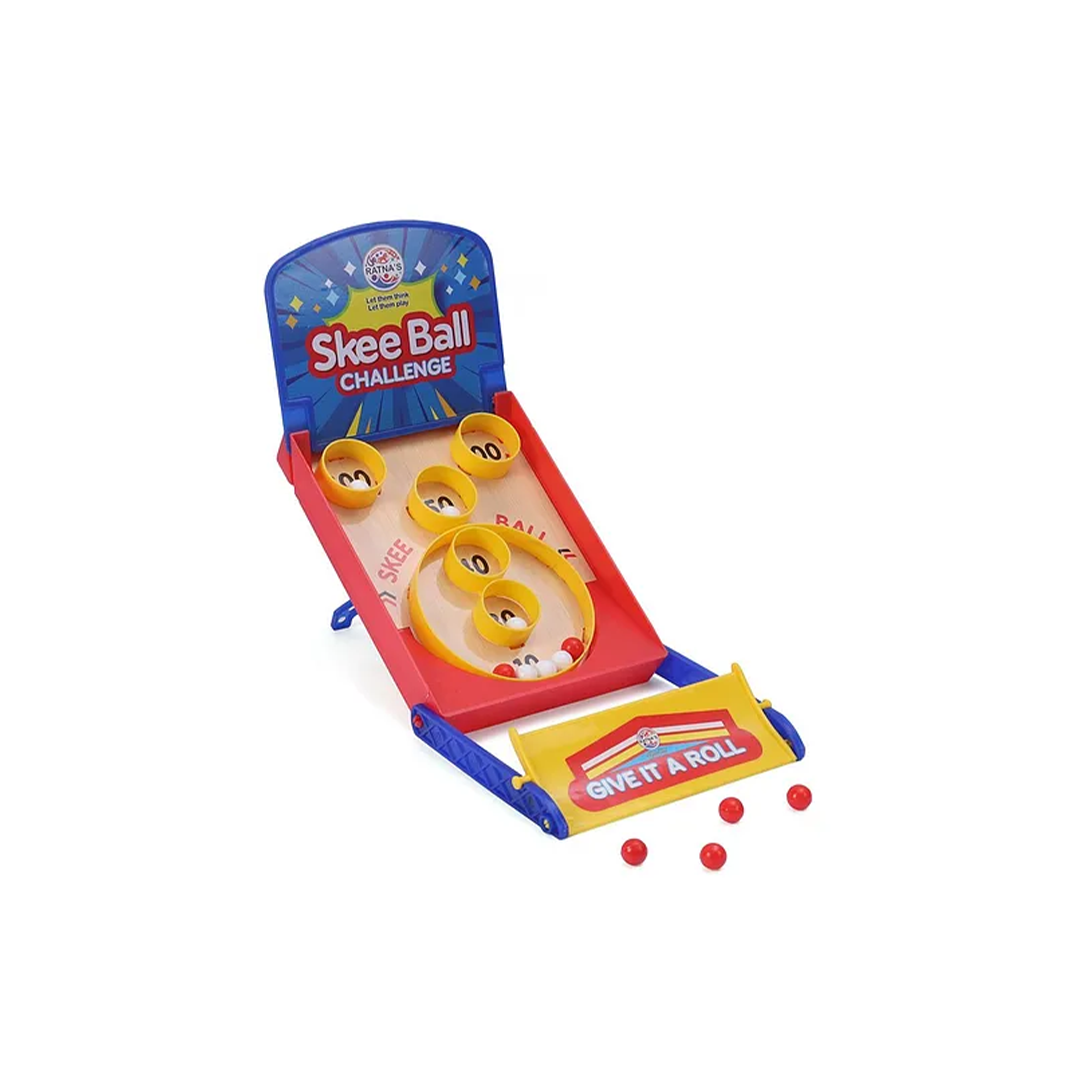 Skee Ball Challenge Classic Arcade Board Game Tabletop Fun for Kids & Adults-Multicolor(5 Years +): Developments Toys For Little Ones in India 