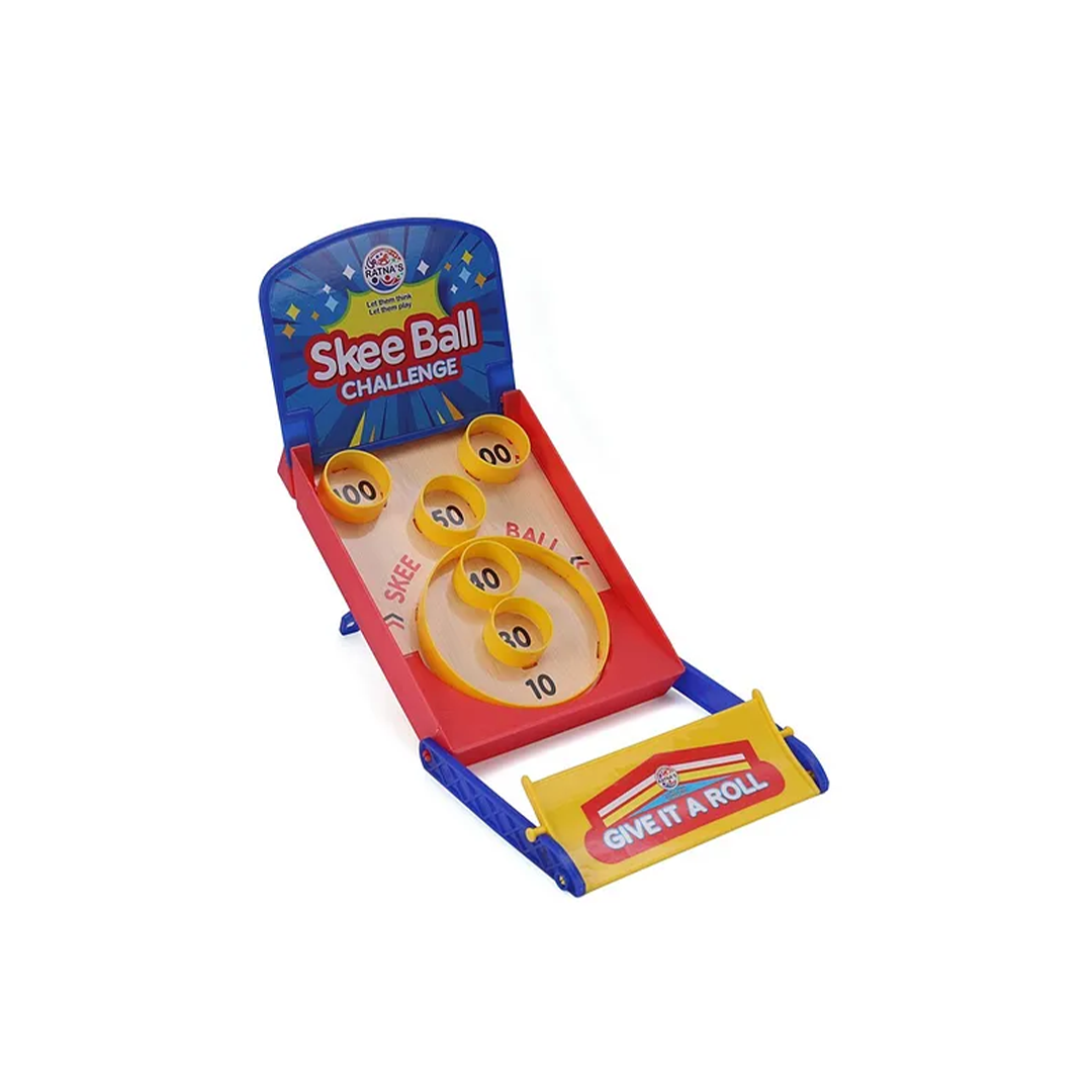 Skee Ball Challenge Classic Arcade Board Game Tabletop Fun for Kids & Adults-Multicolor(5 Years +): Developments Toys For Little Ones in India 