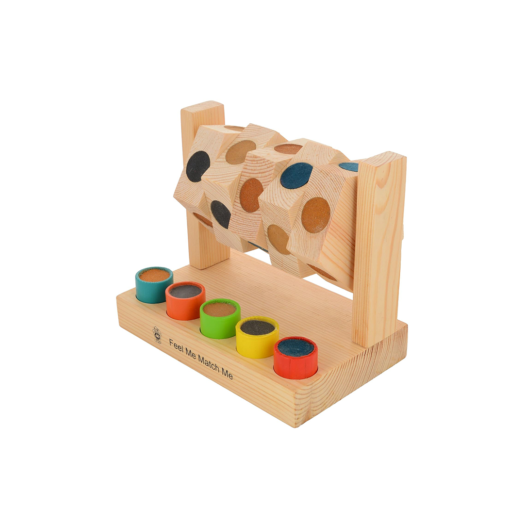 Skillofun Wooden Feel Me Match Me, Multi Color