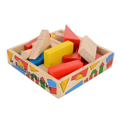 Skillofun Wooden Junior Building Blocks, Multi Color