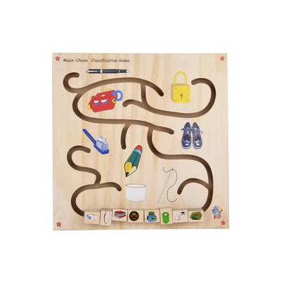 Skillofun Wooden Maze Chase - Classification Game