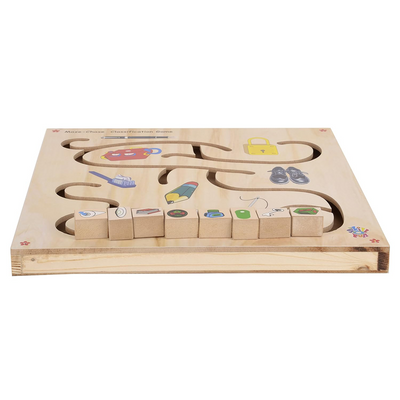 Skillofun Wooden Maze Chase - Classification Game