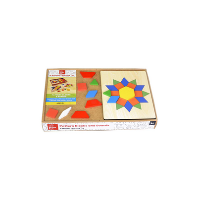 Skillofun Wooden Pattern Blocks and Boards (120 Shapes, 6 Boards,12 Patterns, Storage Box with lid, 3+ Years): Development Toy for Little Ones in India