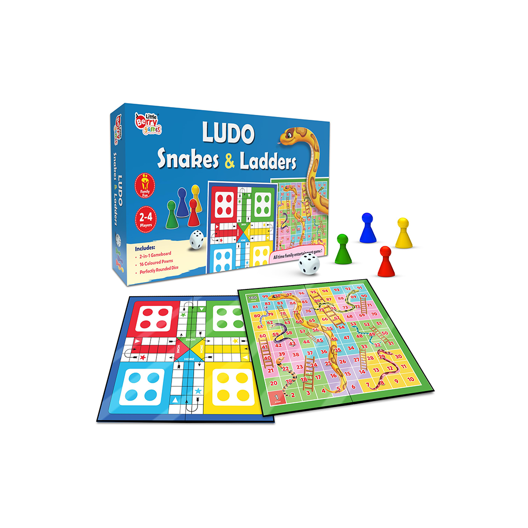 Little Berry Ludo and Snakes & Ladders Board Game Set for Kids : Development Toy for Little Ones in India