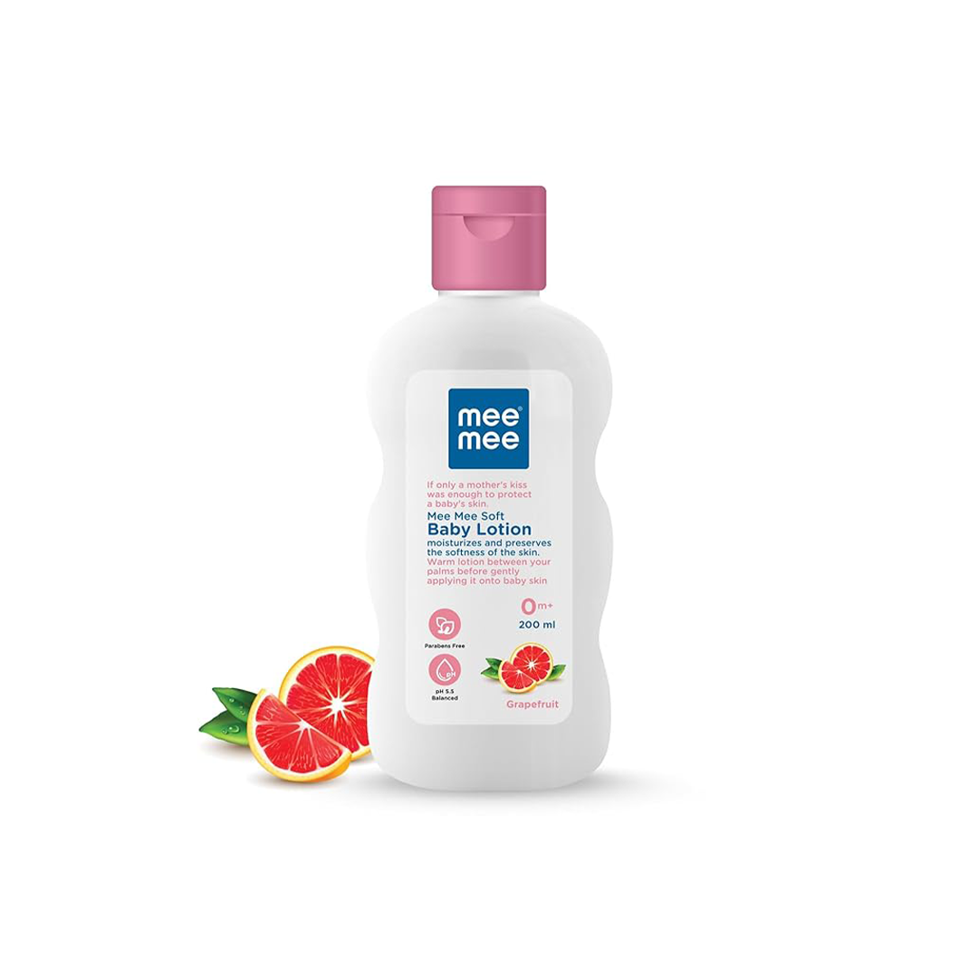 Mee Mee Soft Moisturizing Baby Lotion With Fruit Extracts Contains Chamomile, rich in antioxidants( 1 Month+ )