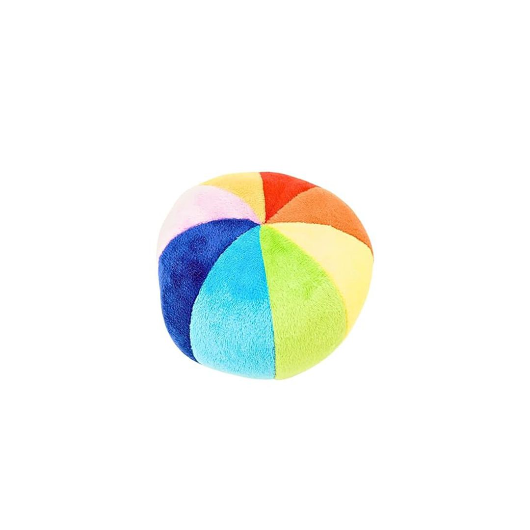 B4brain Rainbow Round Soft Ball: Plush Stuffed Soft Toys newborn rattle (0 month+)) : Developments Toys For Little Ones in India 