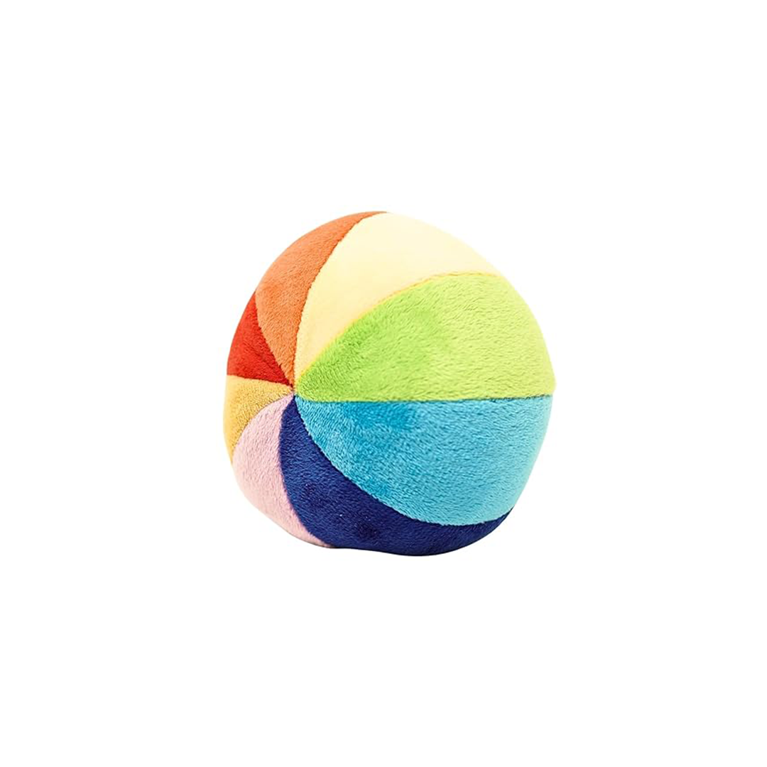 B4brain Rainbow Round Soft Ball: Plush Stuffed Soft Toys newborn rattle (0 month+)) : Developments Toys For Little Ones in India 