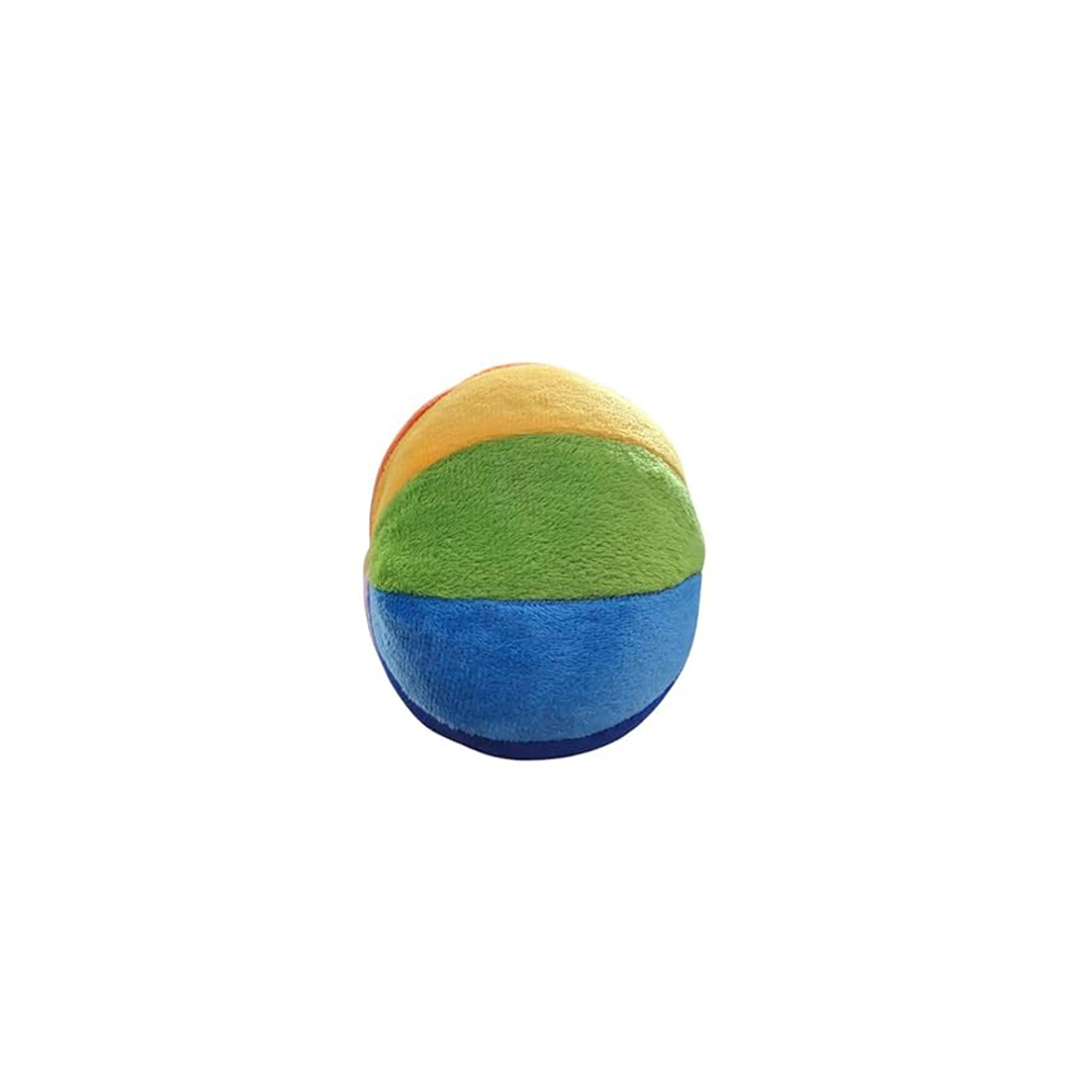 B4brain Rainbow Round Soft Ball: Plush Stuffed Soft Toys newborn rattle (0 month+)) : Developments Toys For Little Ones in India 