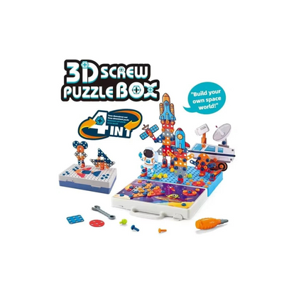  Space Building Block Kids Drill Set