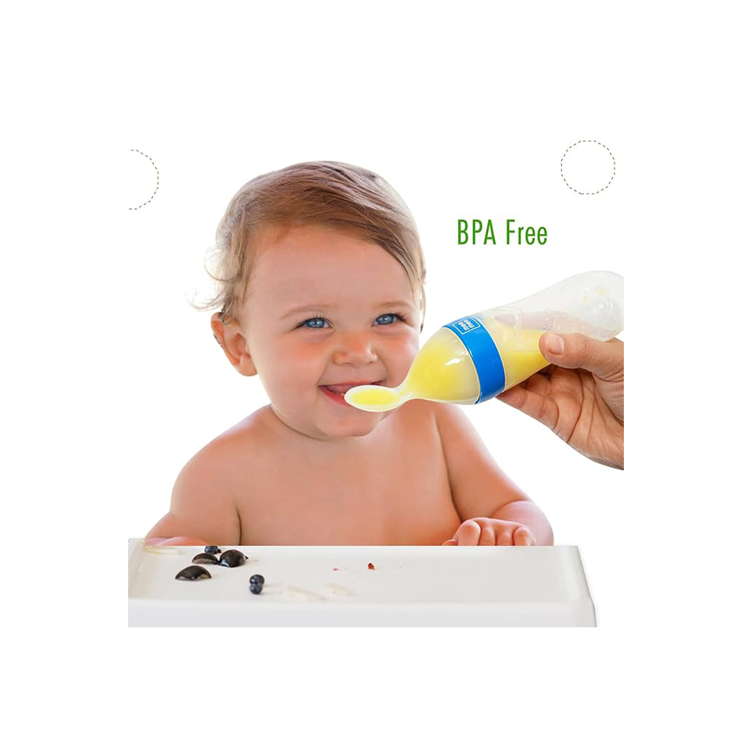 Squeezy Silicone Spoon Food Feeder For Babies (6 - 12 Months)