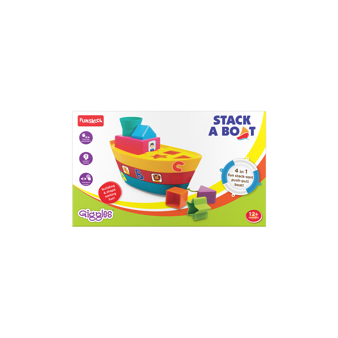 Funskool Giggles Stack A Boat : Development Toy for Little Ones in India