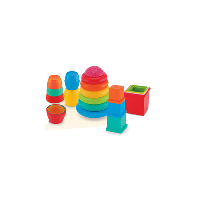 Funskool Giggles Stack N Nest Toy Set 3 in 1 - Multi Color: Development Toy for Little Ones in India