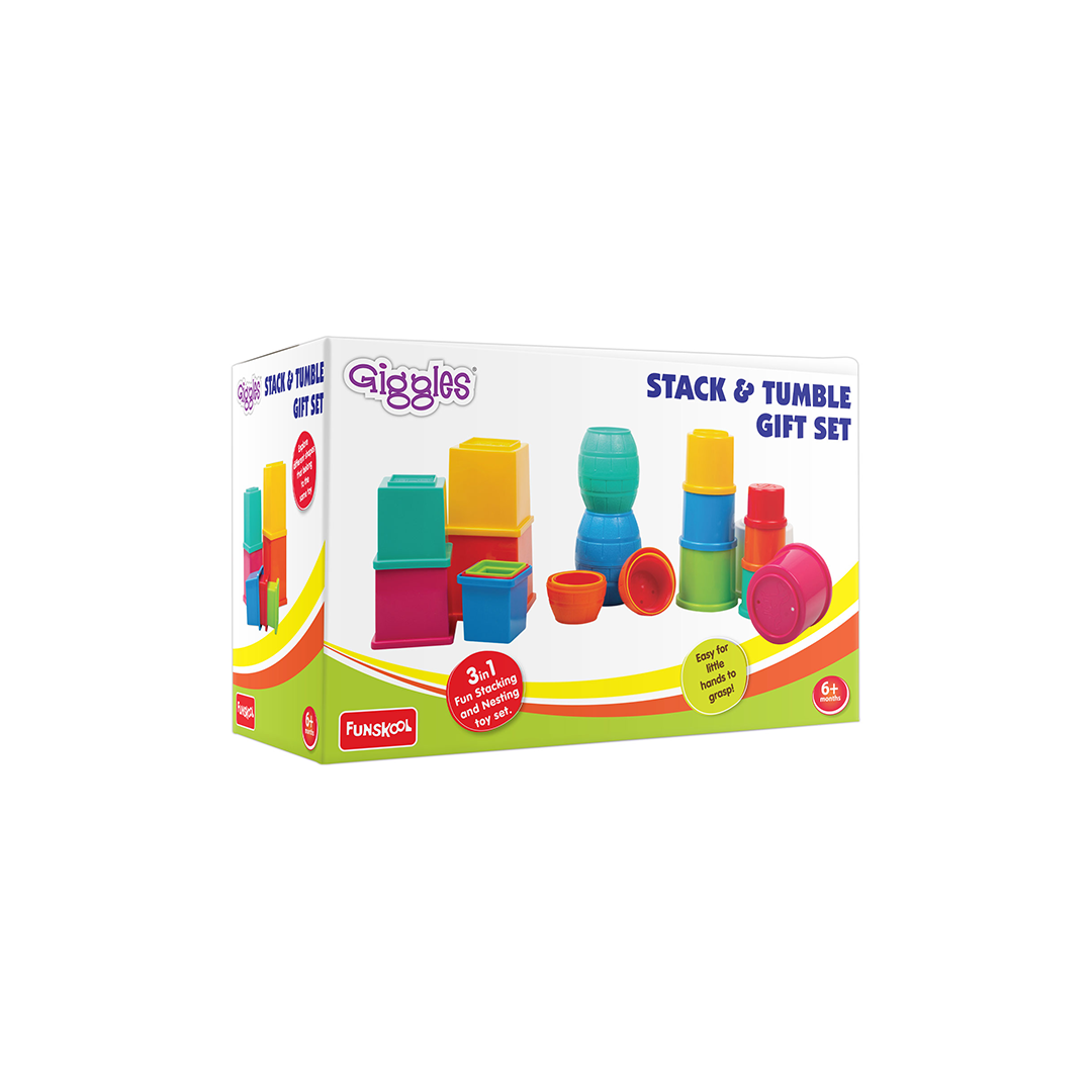 Funskool Giggles Stack N Tumble Gift Set : Development Toy for Little Ones in India