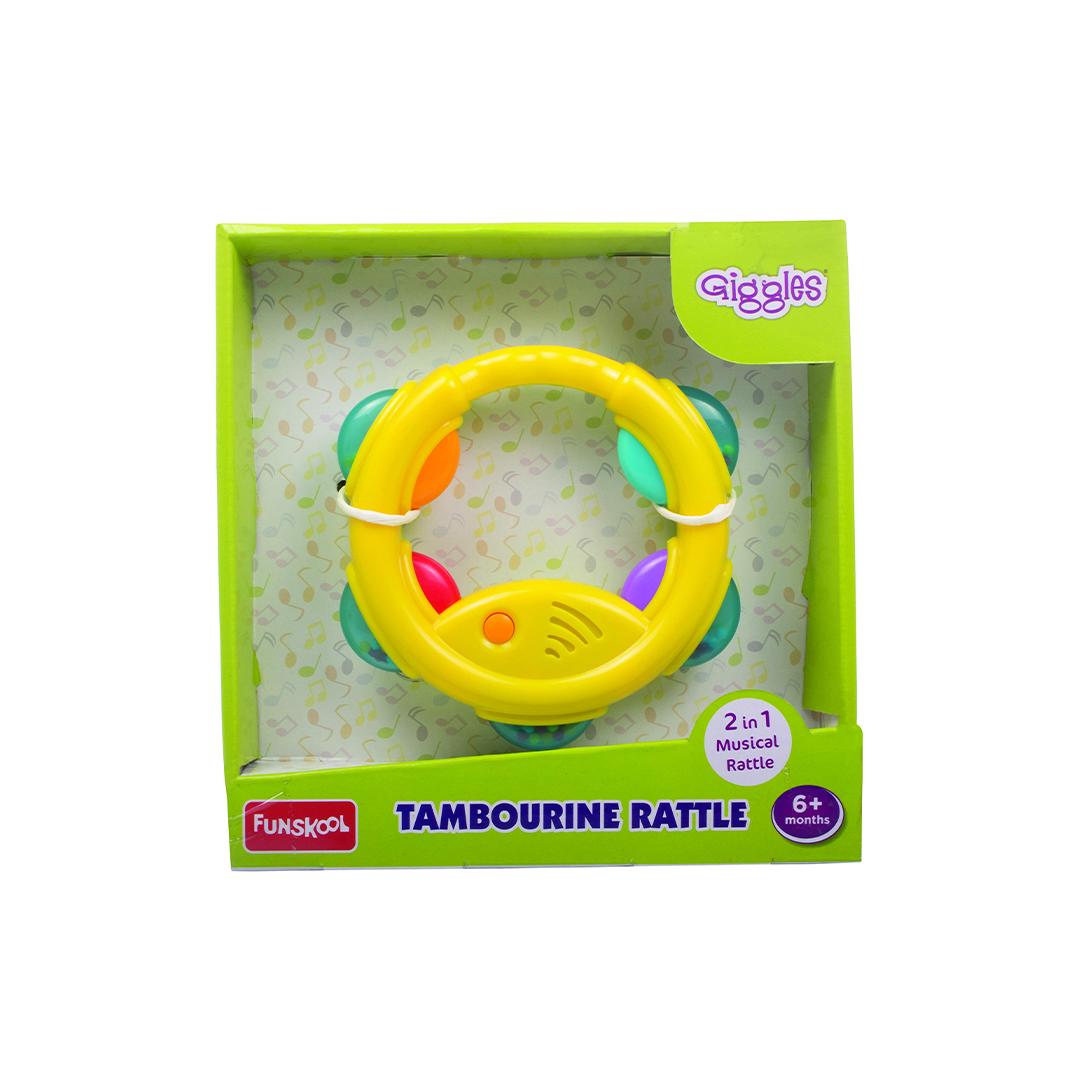 Funskool Giggles Tambourine Rattle Toy: Development Toy for Little Ones in India