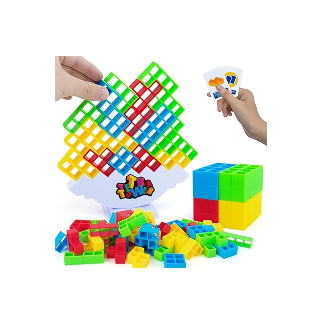 Tetra Tower Balance Game, Swing Stack Balance Toy for Kids - Color May Vary(3 Years +): Developments Toys For Little Ones in India 