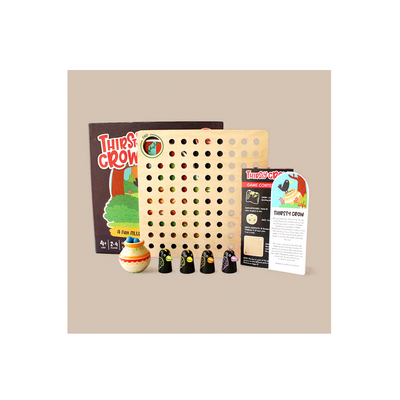 Shumee Wooden Thirsty Crow Board Game - Fun Family Game Set (4 Years+) : Engaging Development Toy for Little Ones in India