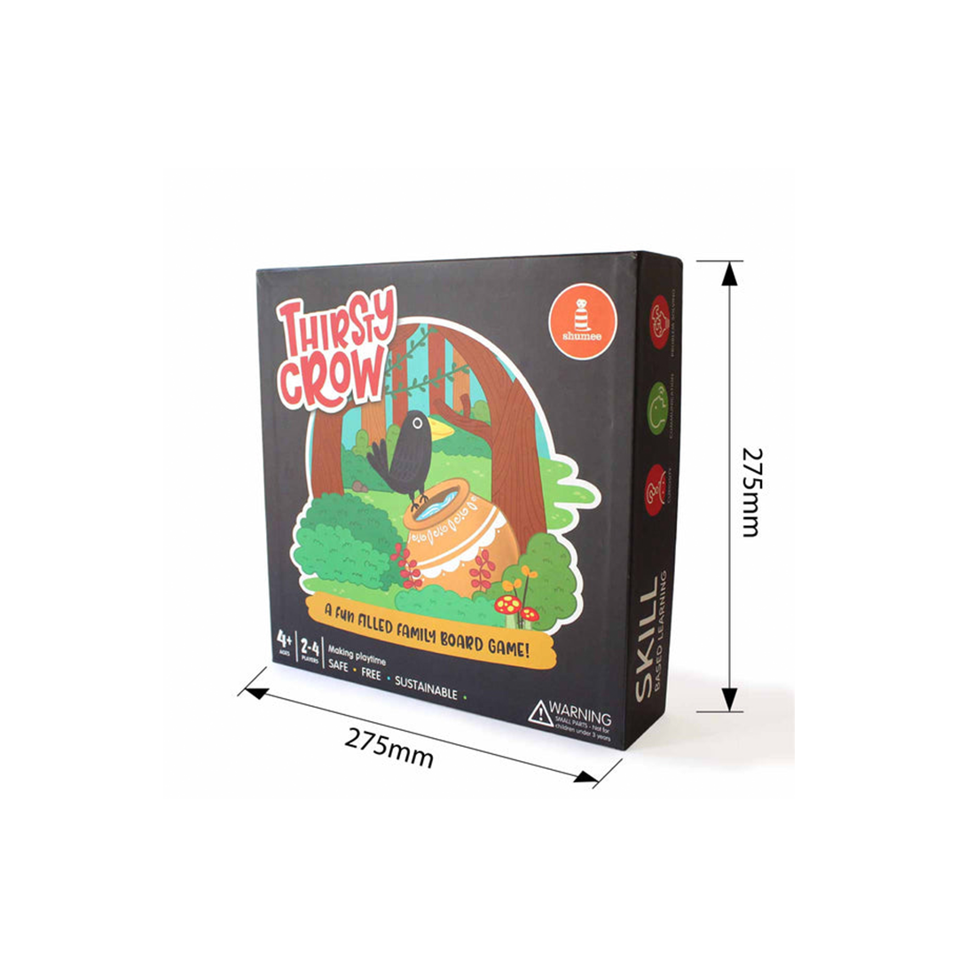 Shumee Wooden Thirsty Crow Board Game - Fun Family Game Set (4 Years+) : Engaging Development Toy for Little Ones in India