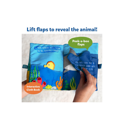 Peek-A-Boo: Under The Sea | Interactive Cloth Book (Ages 6+ months) : Development Toy for Little Ones in India