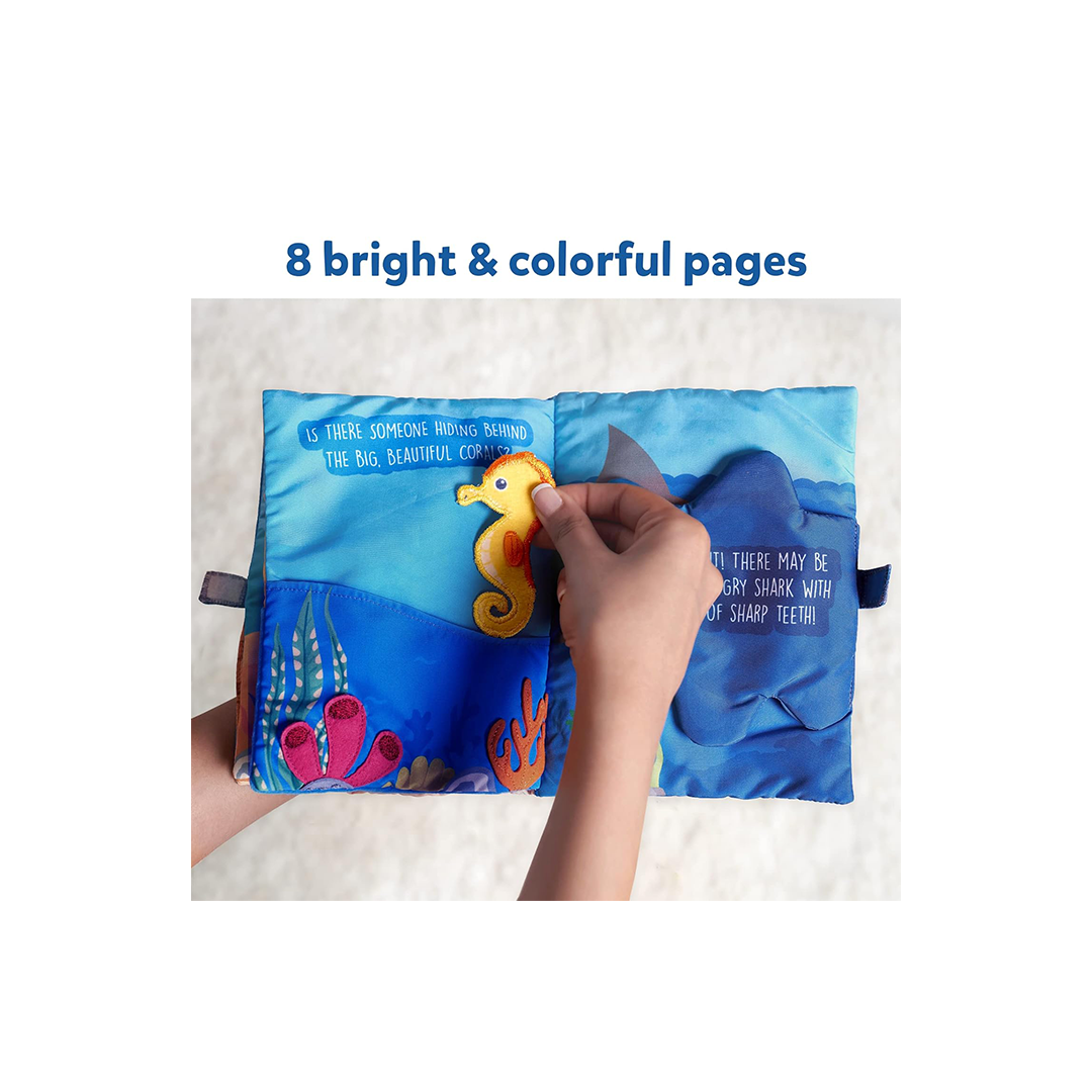 Peek-A-Boo: Under The Sea | Interactive Cloth Book (Ages 6+ months) : Development Toy for Little Ones in India