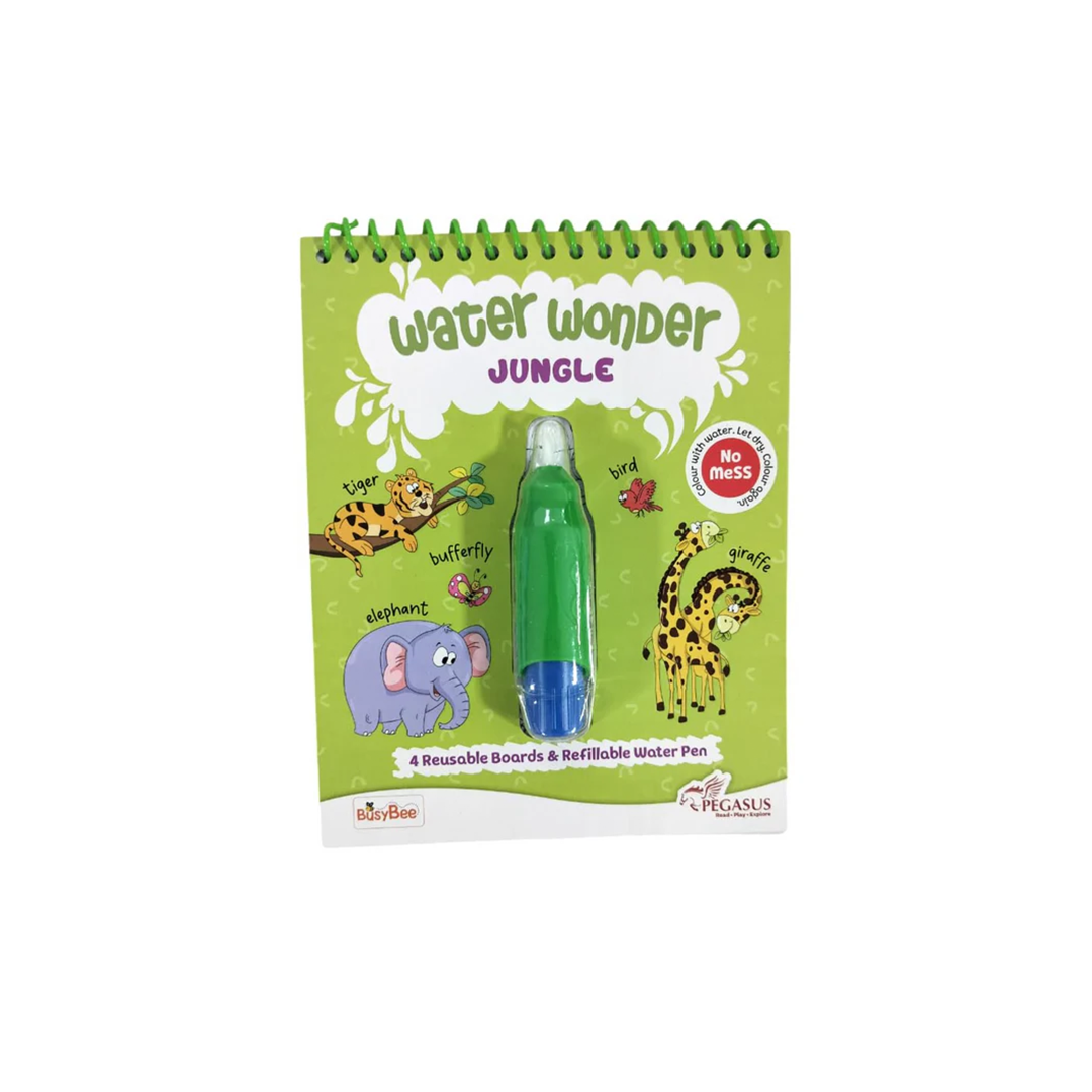 Pegasus Water Wonder - Jungle (Reusable Magic Water Coloring Book ) (3 years+) : Development Toys For Little Ones In India