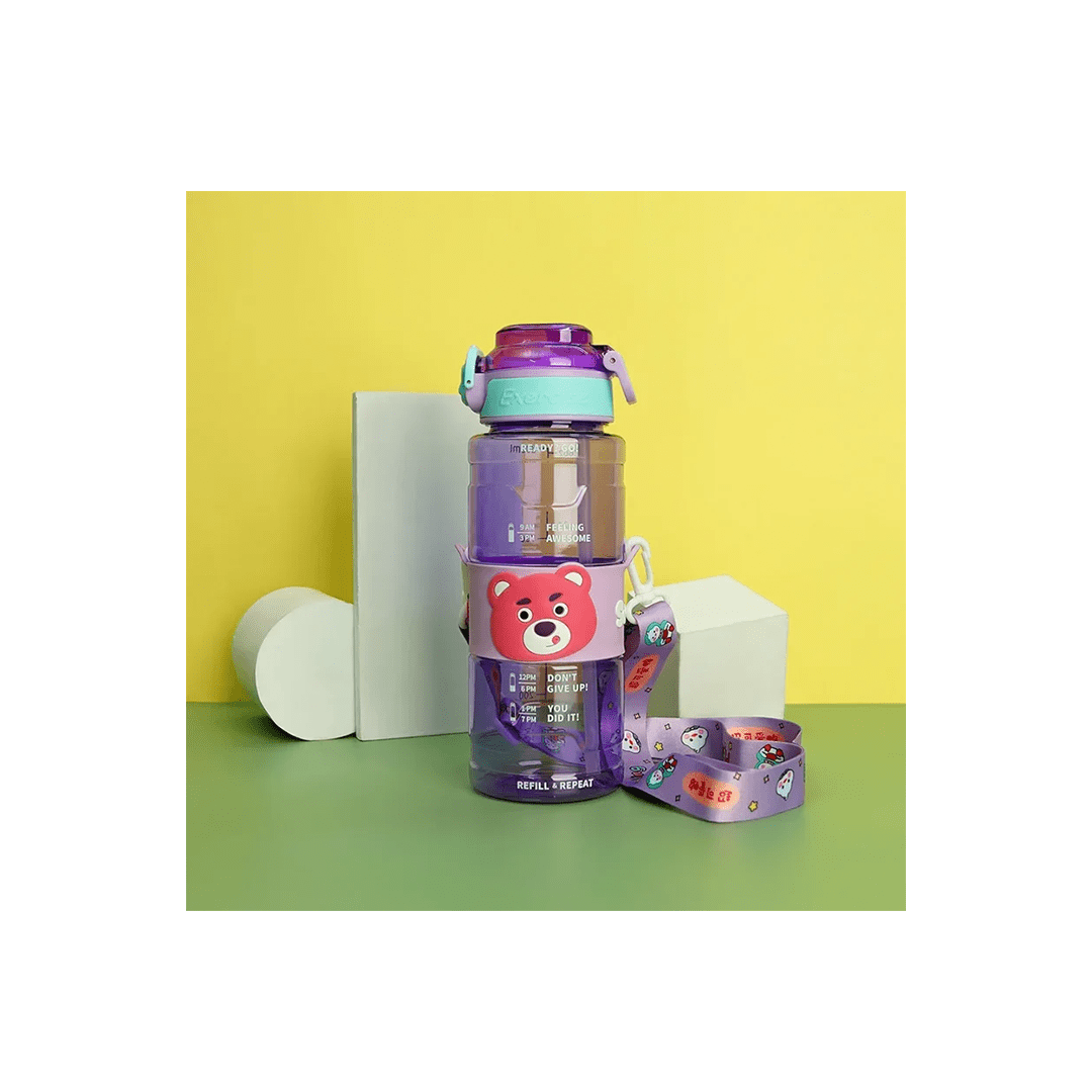 Burani Toys Other Gears Burani Toys Cute Cartoon Plastic Bottle For Kids 800ml, Color will be Very (2 Years+)