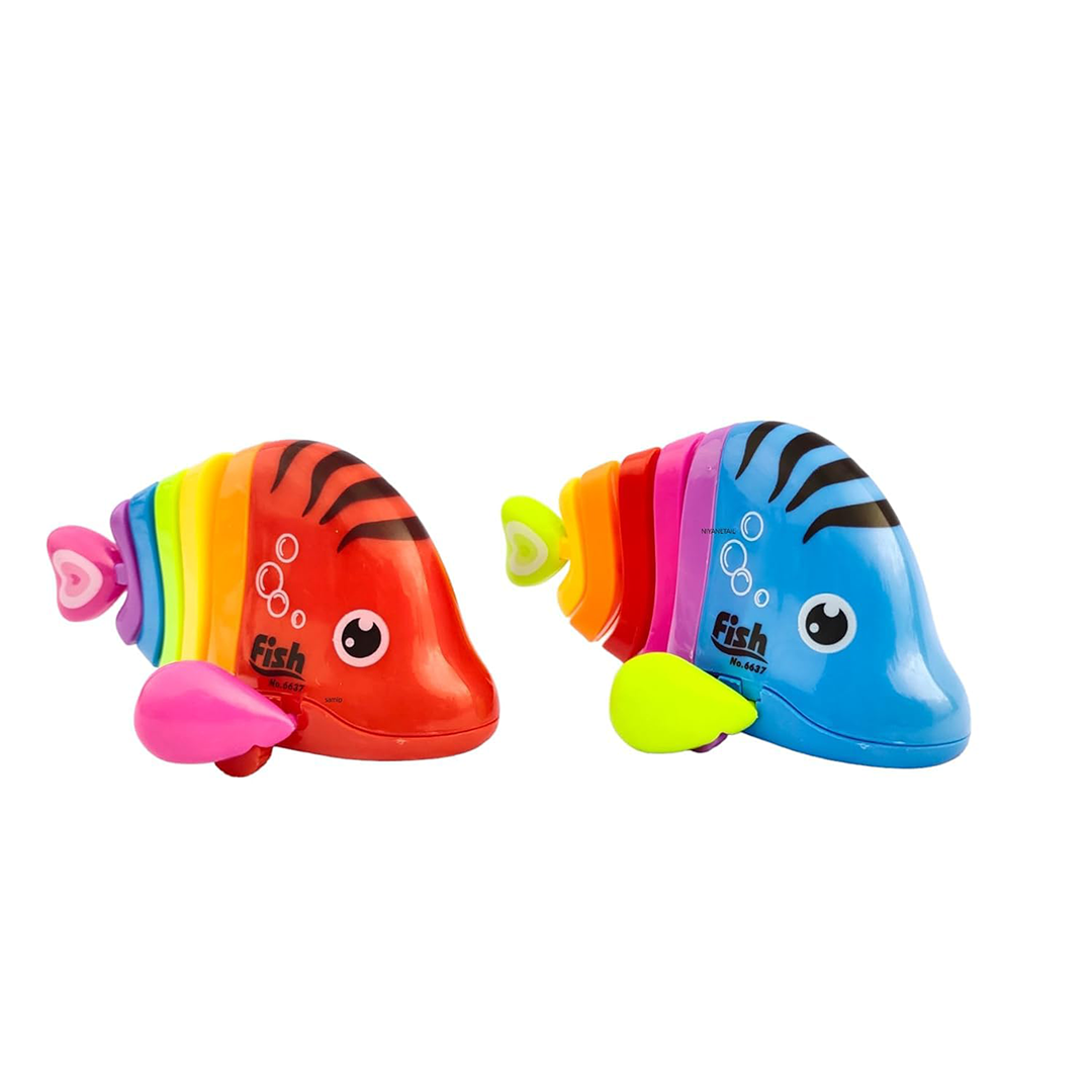 Baan Toys Wind-up Fish - Colorful Key Operated Jumping Wind up Interactive Walking Toys for Baby & Kids (6 Months+) : Development Toys For Little Ones In India