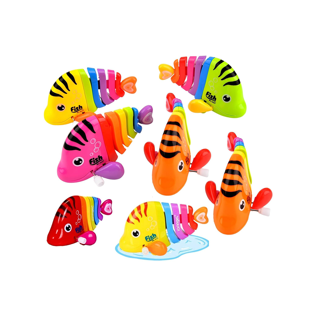 Baan Toys Wind-up Fish - Colorful Key Operated Jumping Wind up Interactive Walking Toys for Baby & Kids (6 Months+) : Development Toys For Little Ones In India