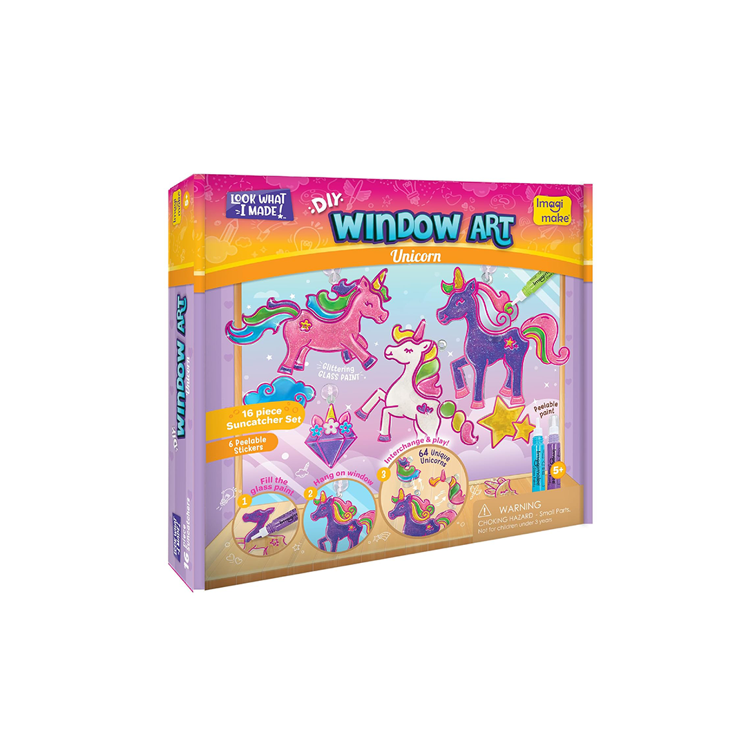 Imagimake Window Art Unicorn | Glass Painting Kit | Art And Craft Kit (5-7 Years)