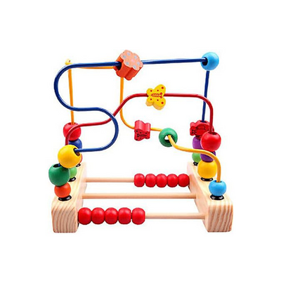 Extrokids Wooden Beads The Maze (2 Years+): Developments Toys For Little Ones in India 