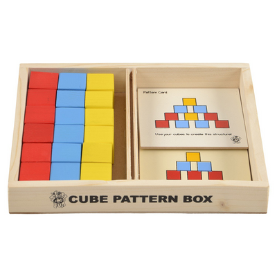 Skillofun Wooden Cubes Pattern Box