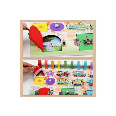 Extrokids Wooden Fishing Busy Board (2 Years+): Developments Toys For Little Ones in India 