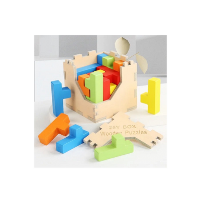 Extrokids Wooden Puzzles 25Y Box (3 Years+): Developments Toys For Little Ones in India 