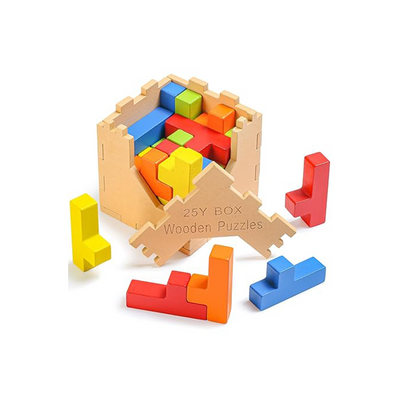 Extrokids Wooden Puzzles 25Y Box (3 Years+): Developments Toys For Little Ones in India 