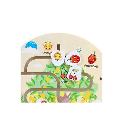 Extrokids Wooden Reach The Destiny - Fruit Maze (3 Years+): Developments Toys For Little Ones in India 